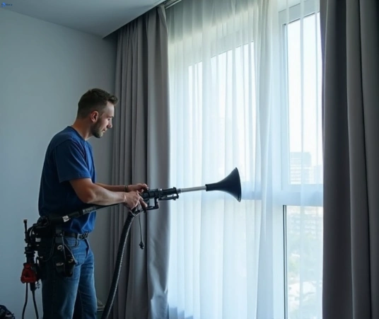 Professional curtain steam cleaning process equipment Matty Curtain Cleaning drewvale
